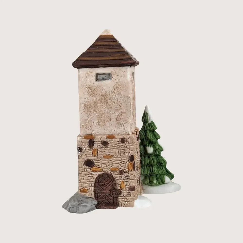 Vintage Dept. 56 Silo and Hay Shed Heritage Village Set